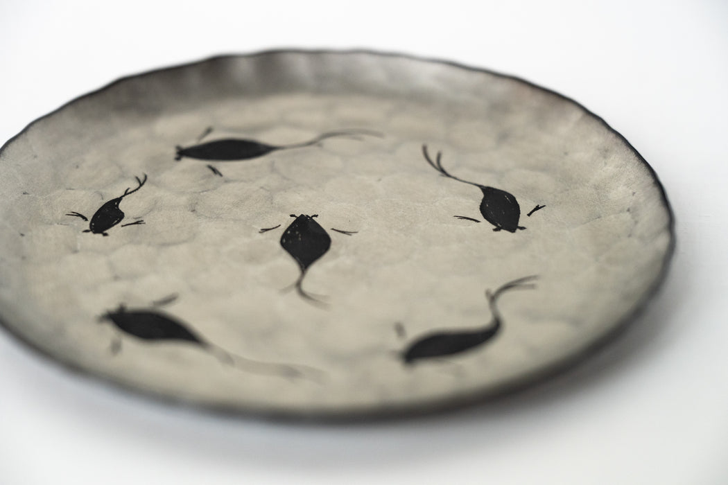 須佐真｜豆皿　メダカ