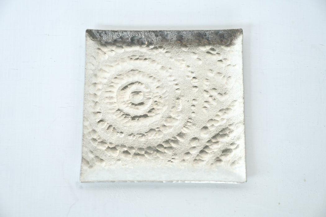 須佐真｜錫　角皿　波紋