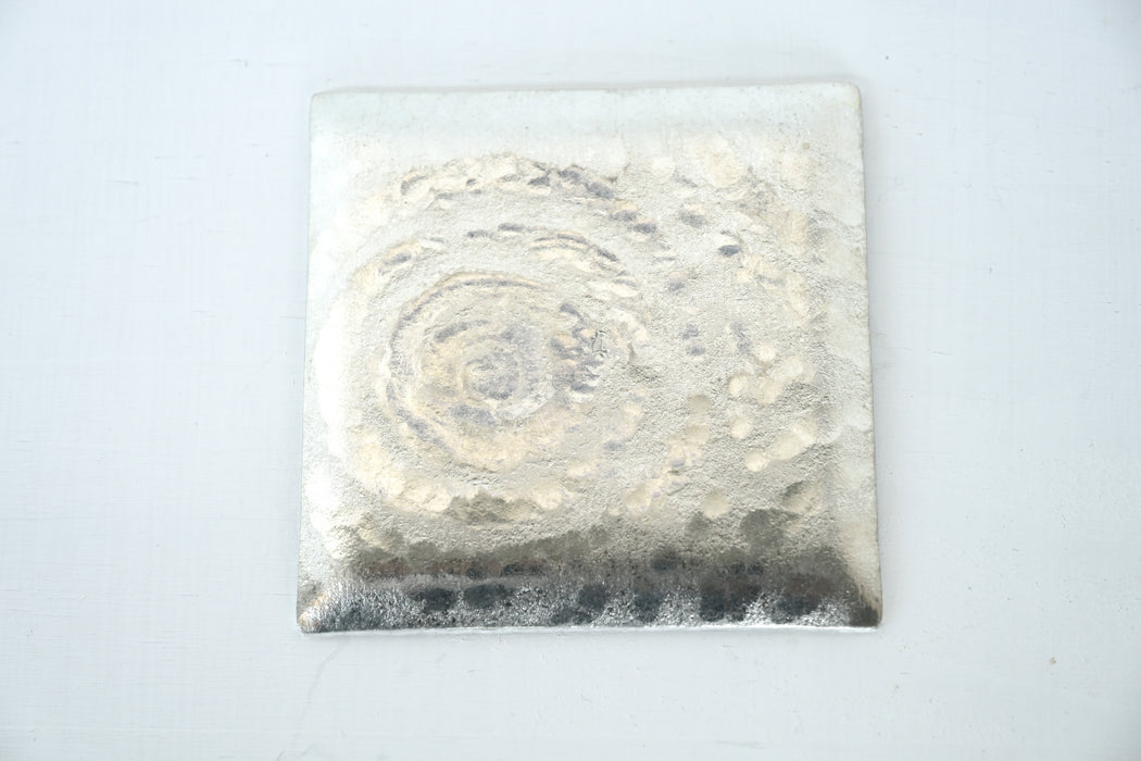 須佐真｜錫　角皿　波紋