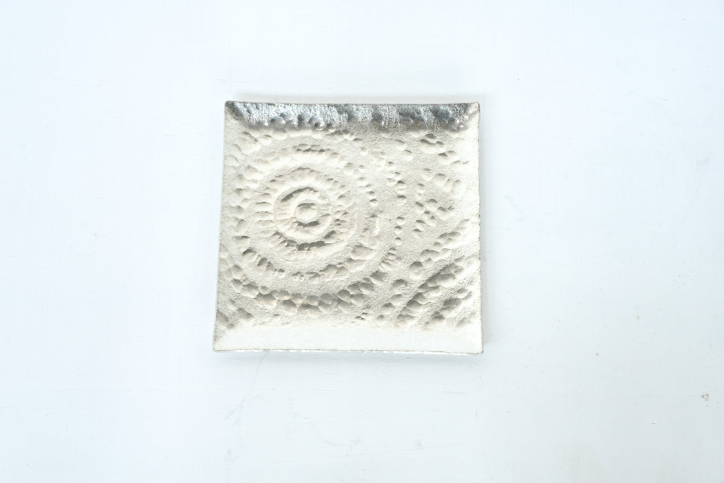 須佐真｜錫　角皿　波紋