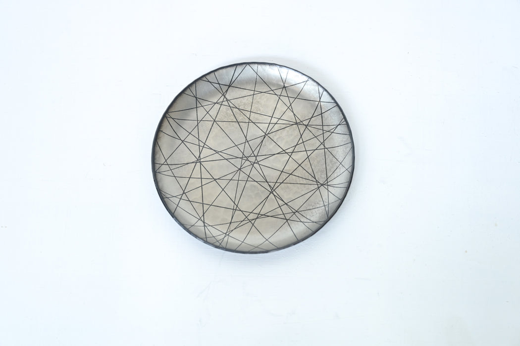 須佐真｜豆皿　綾・白銀