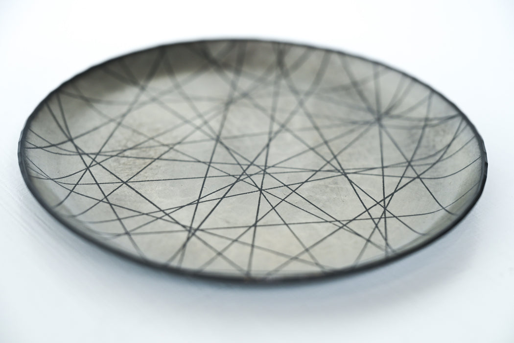 須佐真｜豆皿　綾・白銀