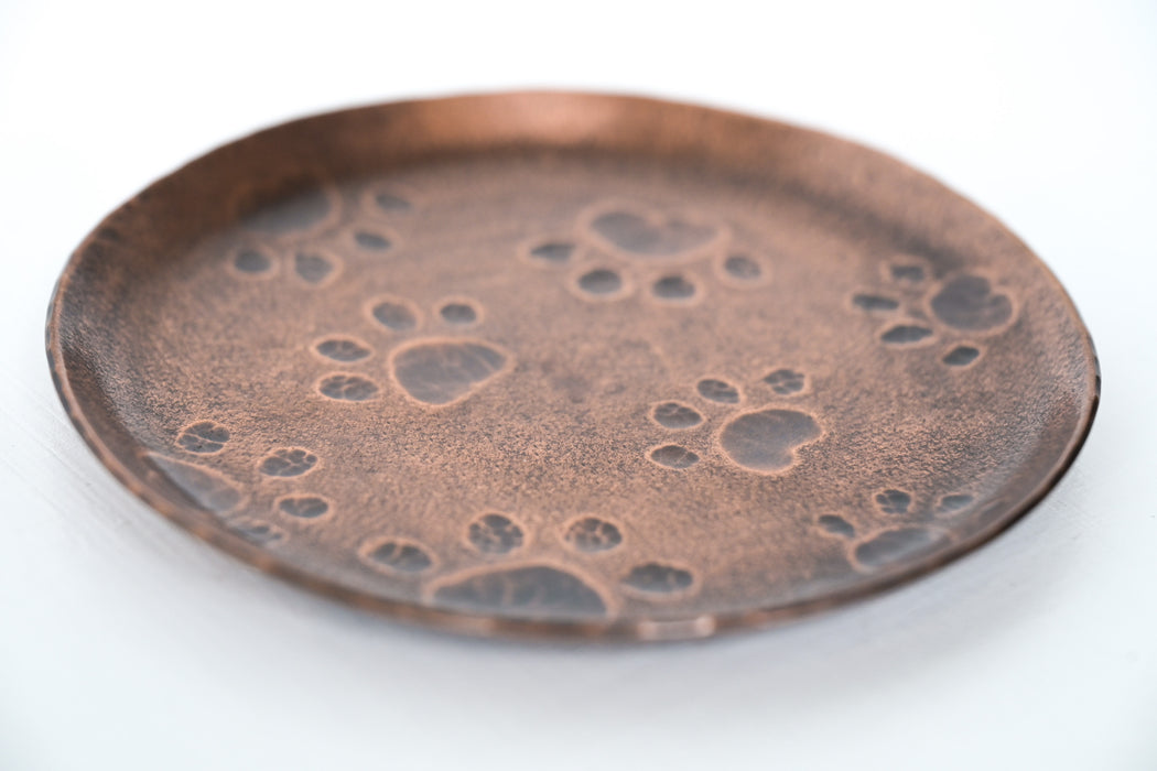 須佐真｜豆皿　肉球・いぶし銅
