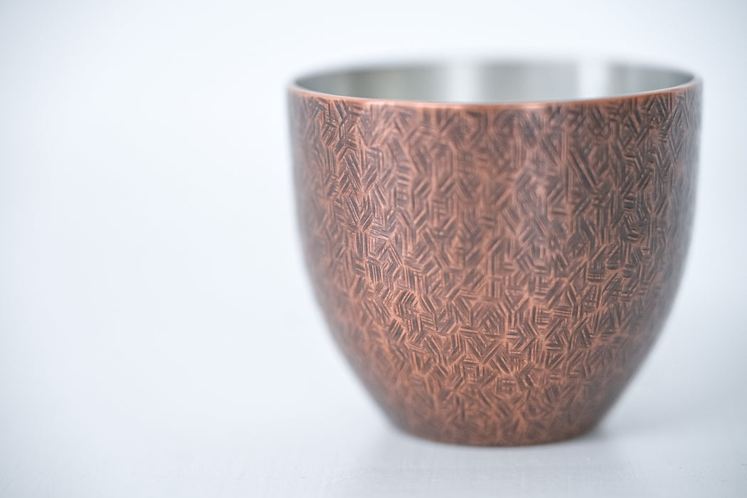 須佐真｜ぐい呑（コウバ / いぶし銅）