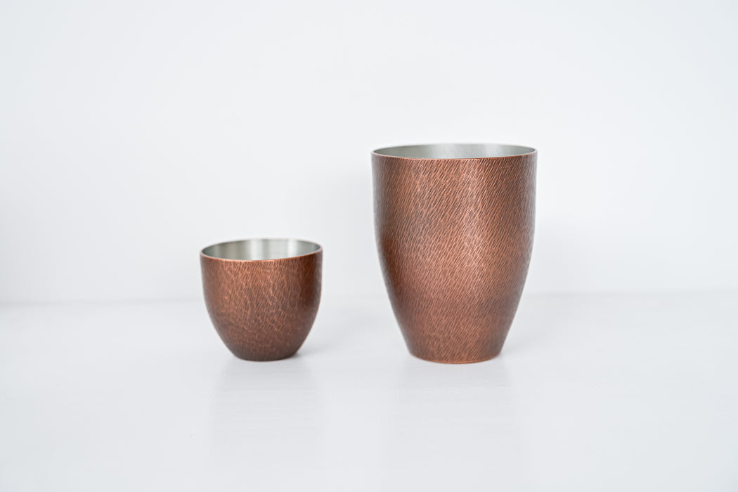 須佐真｜ぐい呑（ケナミ / いぶし銅）