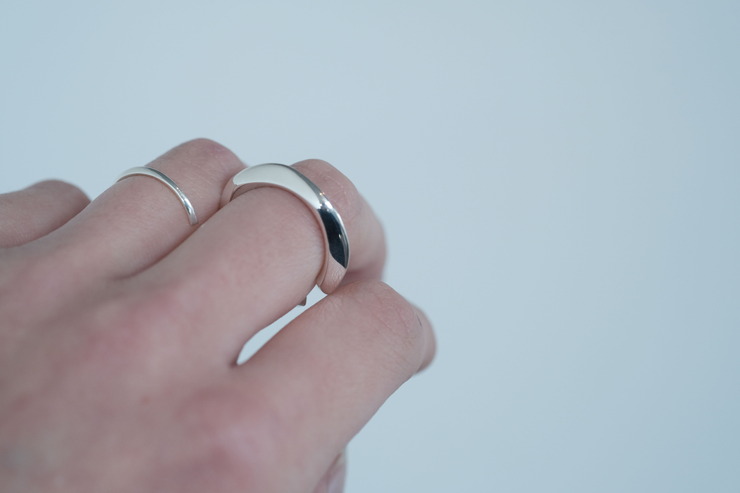 Wave-ring (M) Silver